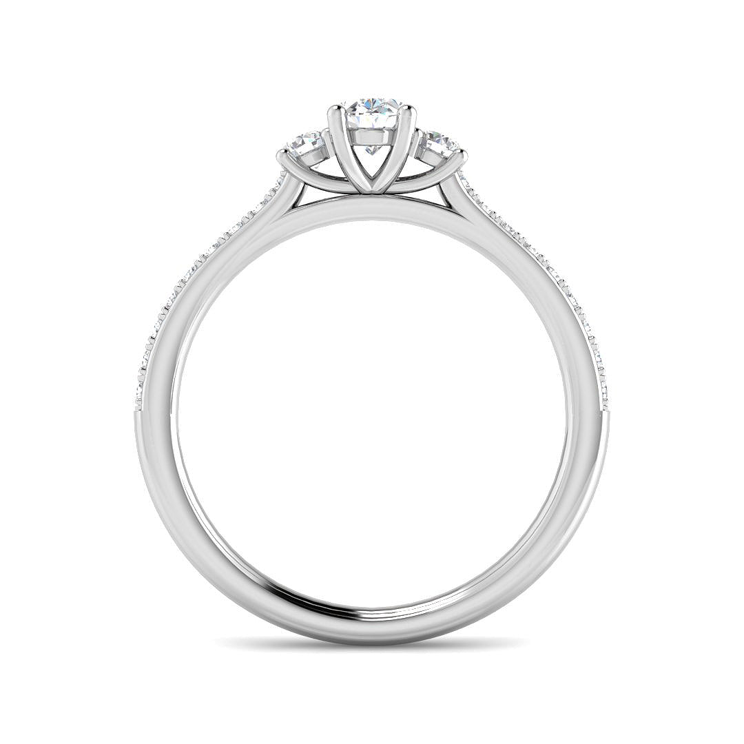 Platinum 0.60ct Diamond Ring