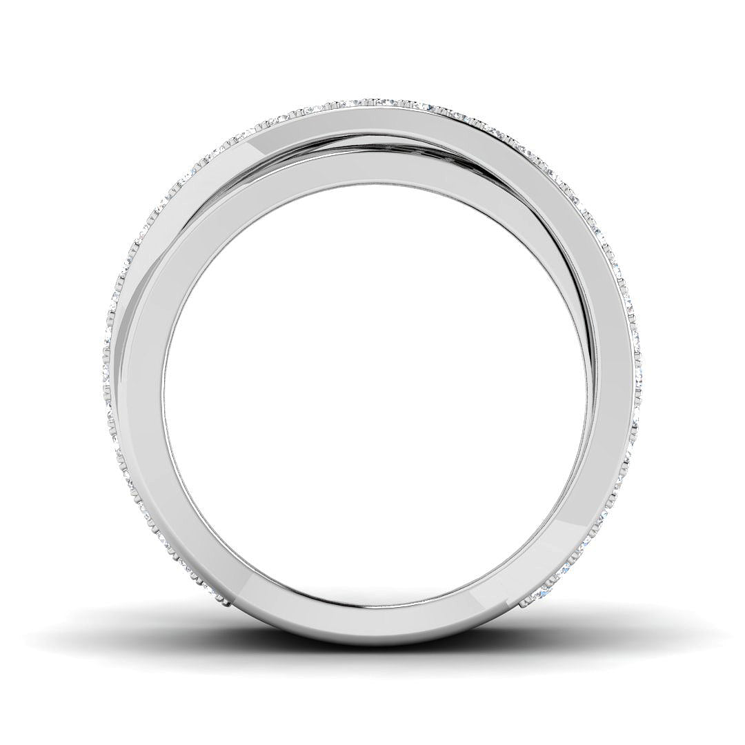 9ct White Gold 0.78ct Laboratory Grown CVD Ring