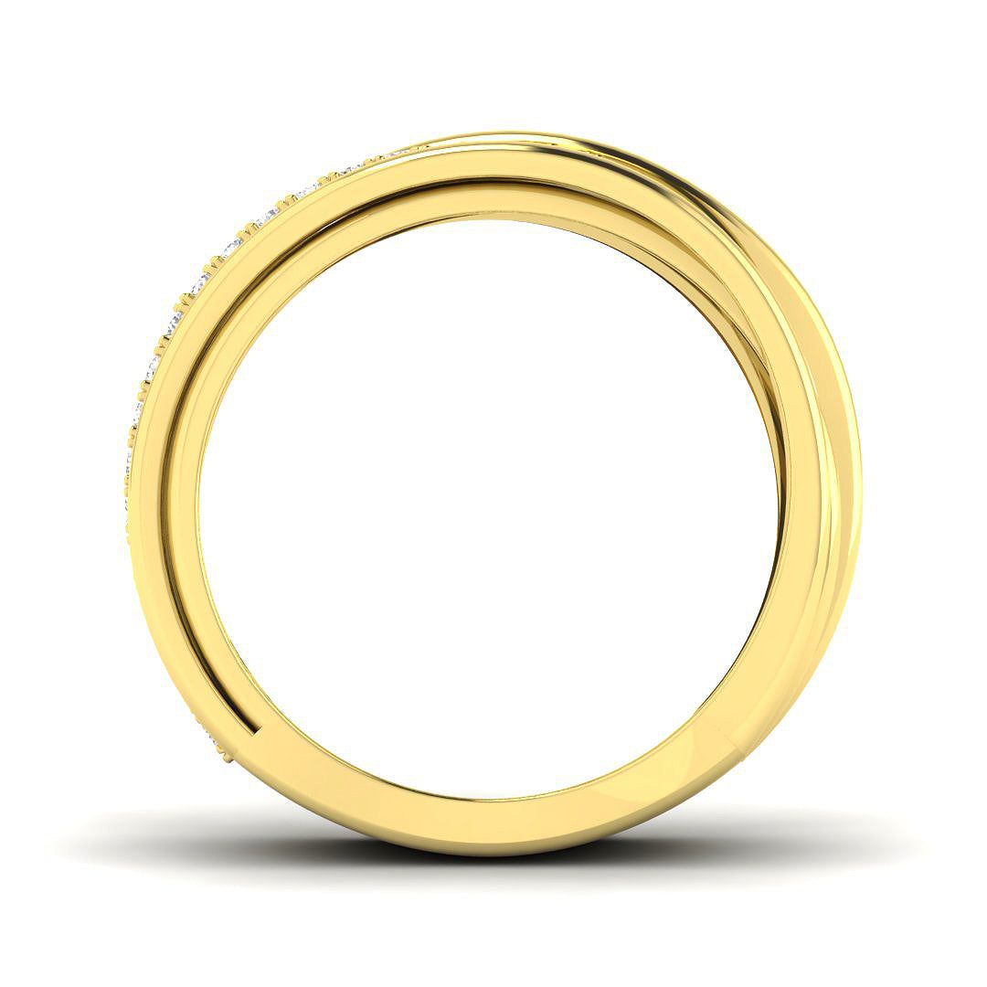 9ct Yellow Gold 0.25ct Laboratory Grown CVD Ring