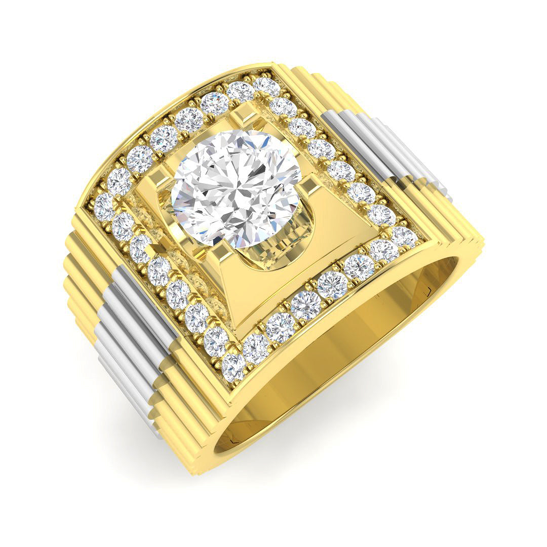 9ct Yellow Gold 1.53ct Laboratory Grown CVD Ring