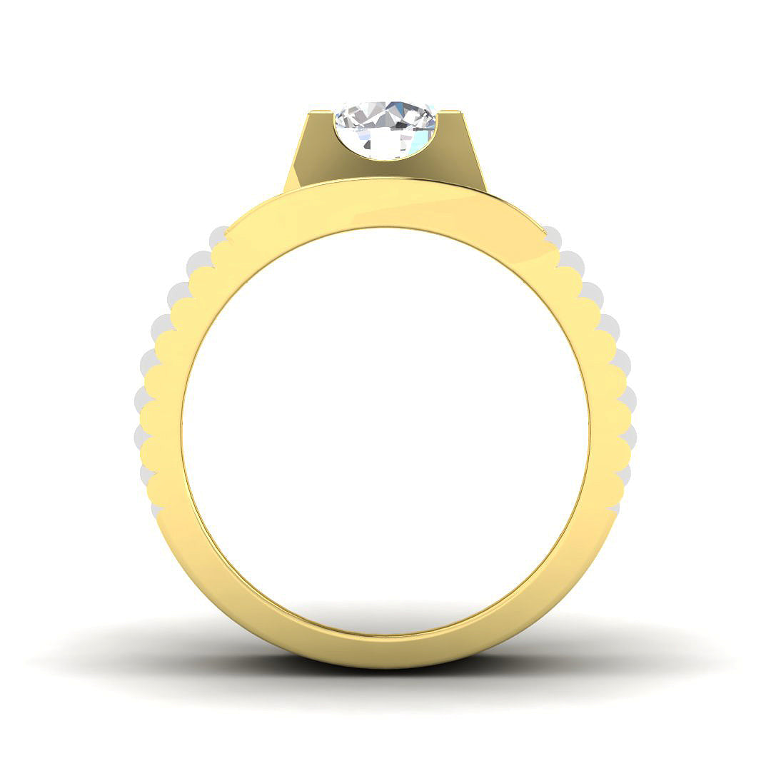 9ct Yellow Gold 1.53ct Laboratory Grown CVD Ring