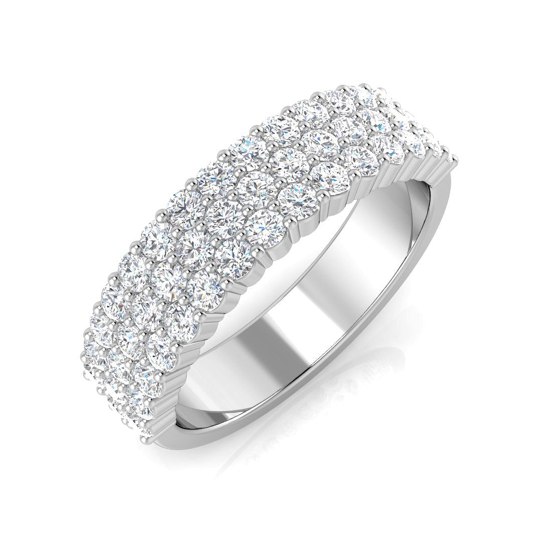 9ct White Gold 0.97ct Laboratory Grown CVD Ring