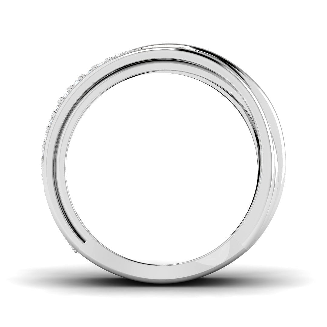 9ct White Gold 0.25ct Laboratory Grown CVD Ring