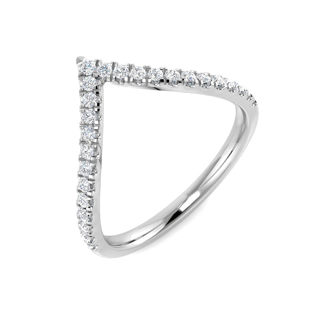 9ct White Gold 0.22ct G SI2 Diamond Ring