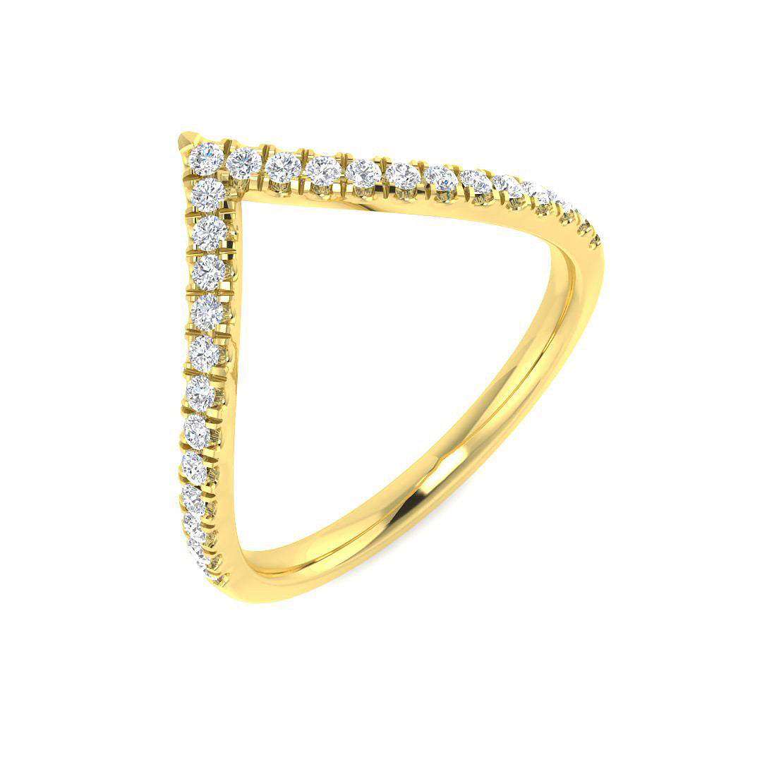 9ct Yellow Gold 0.22ct G SI2 Diamond Ring