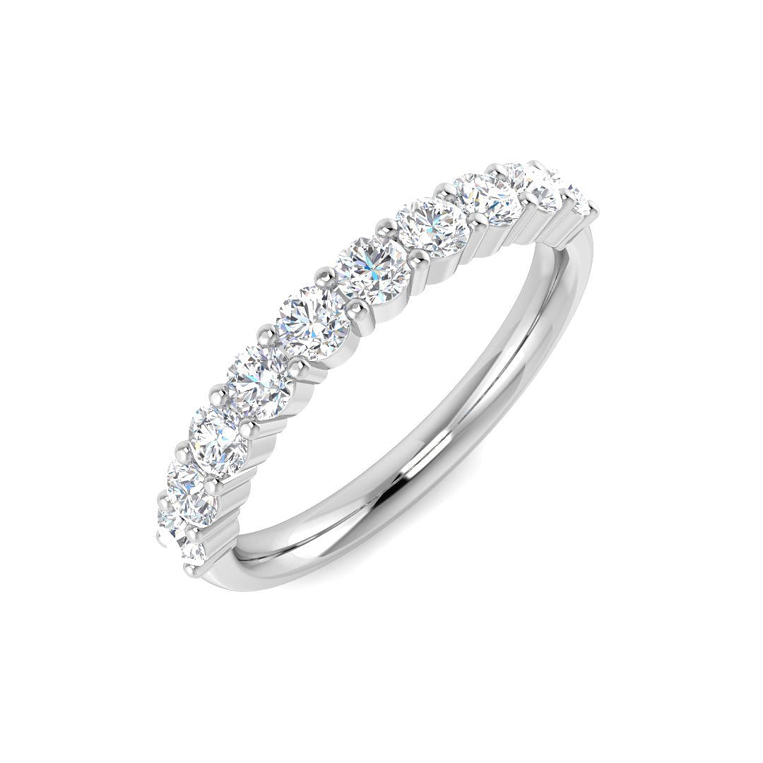 9ct White Gold 0.77ct G I1 Diamond Ring