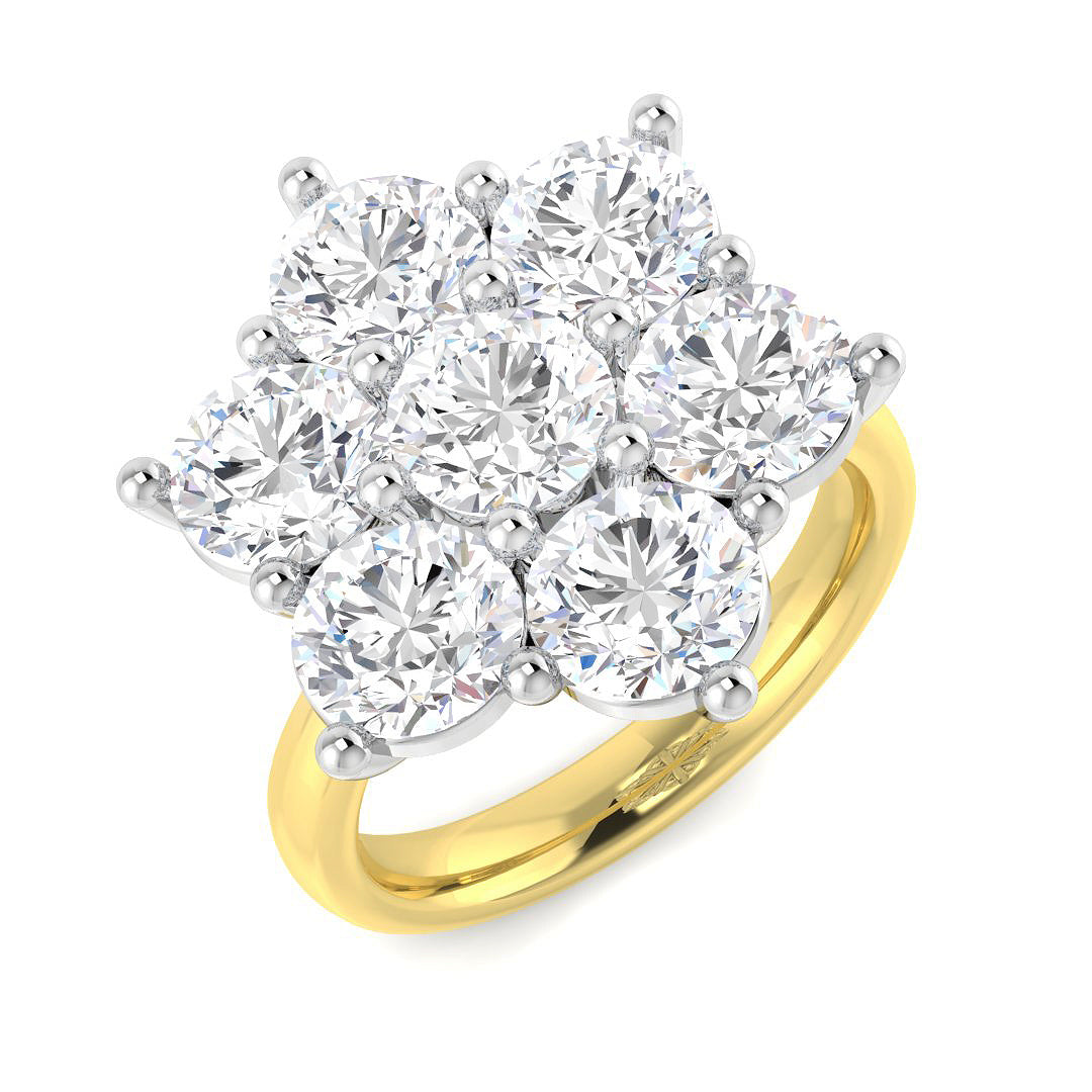 9ct Two-Tone Gold 4.79ct Laboratory Grown CVD Ring