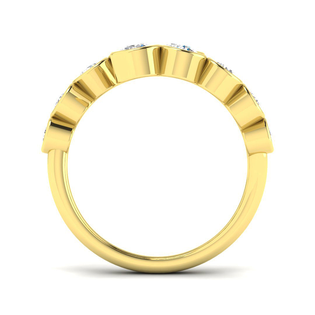 9ct Yellow Gold 1.03ct Laboratory Grown CVD Ring