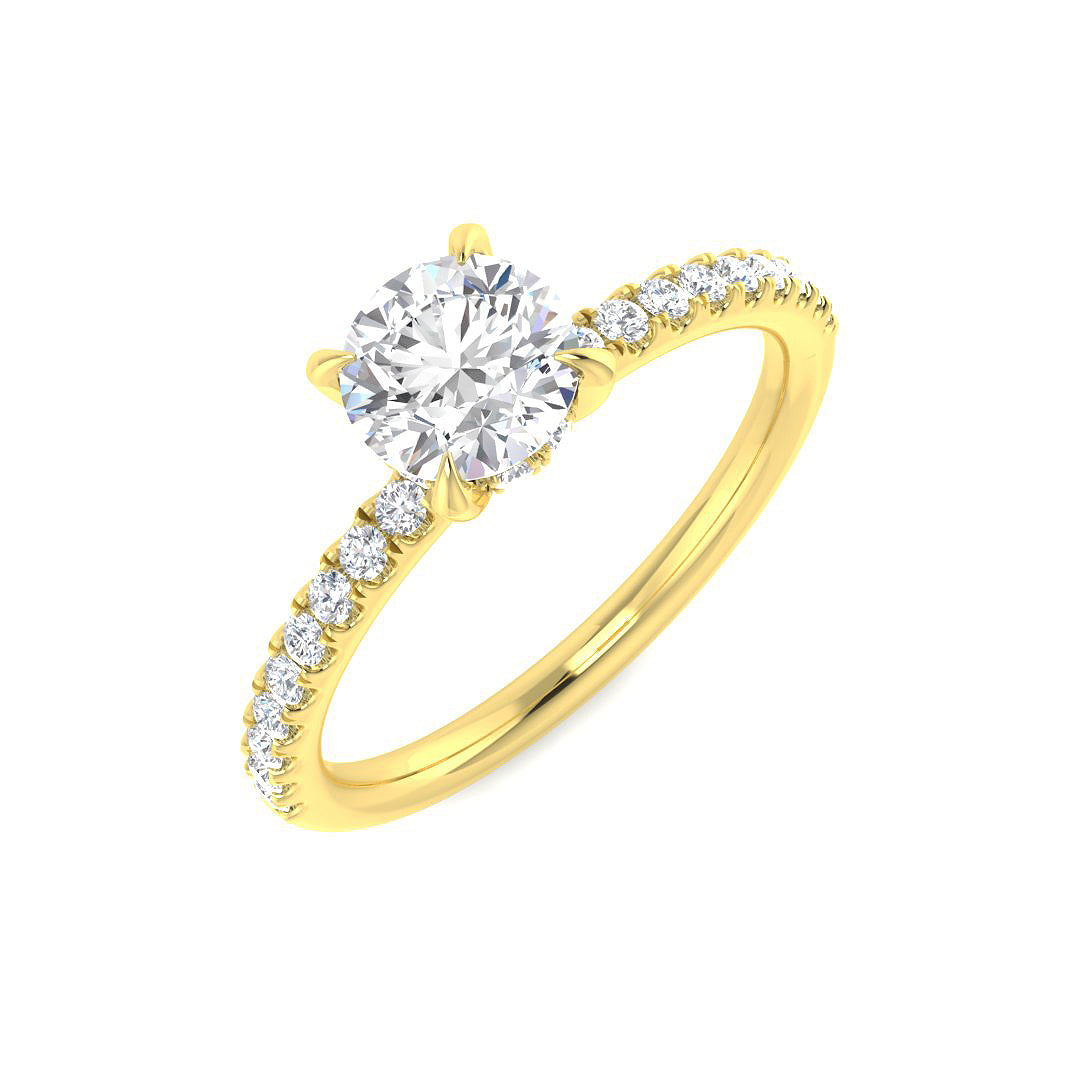 9ct Yellow Gold 1.02ct Laboratory Grown CVD Ring