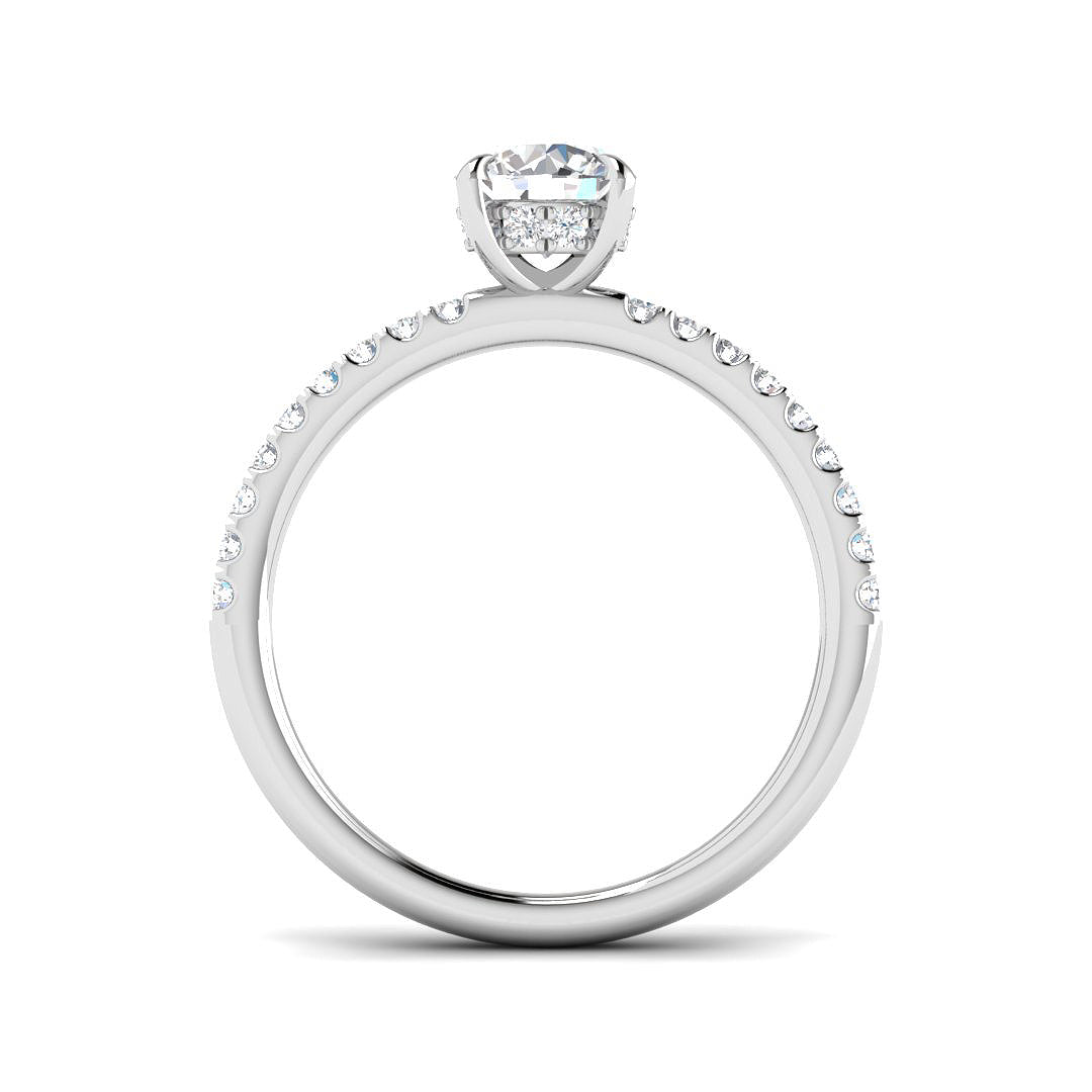 Platinum 1.02ct Laboratory Grown CVD Ring