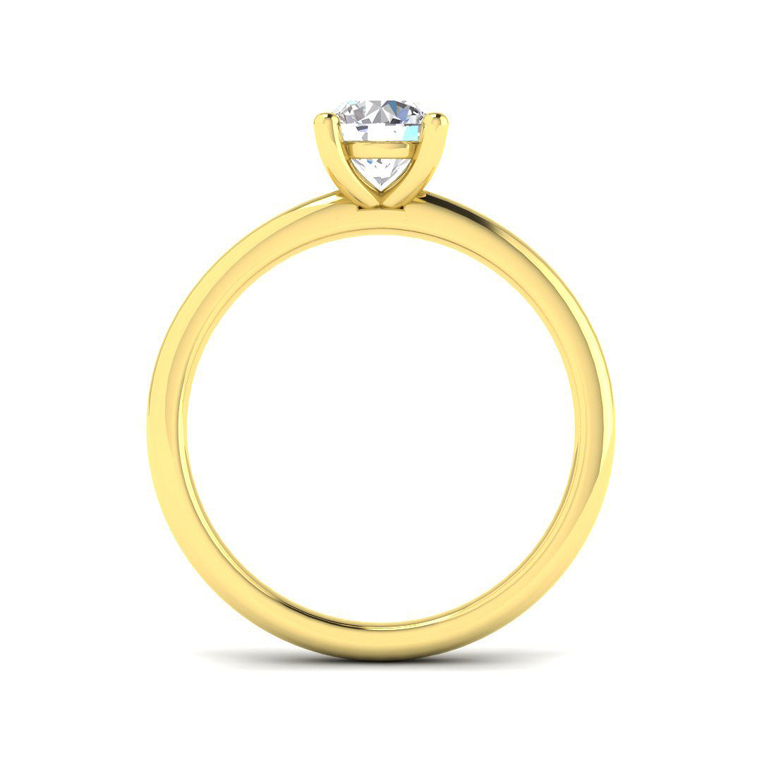 18ct Two-Tone Gold 0.70ct D VS2 Laboratory Grown CVD Ring