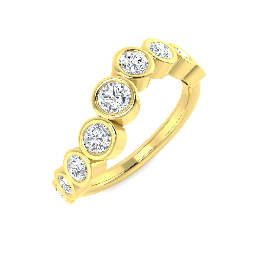 9ct Yellow Gold 0.84ct Laboratory Grown CVD Ring