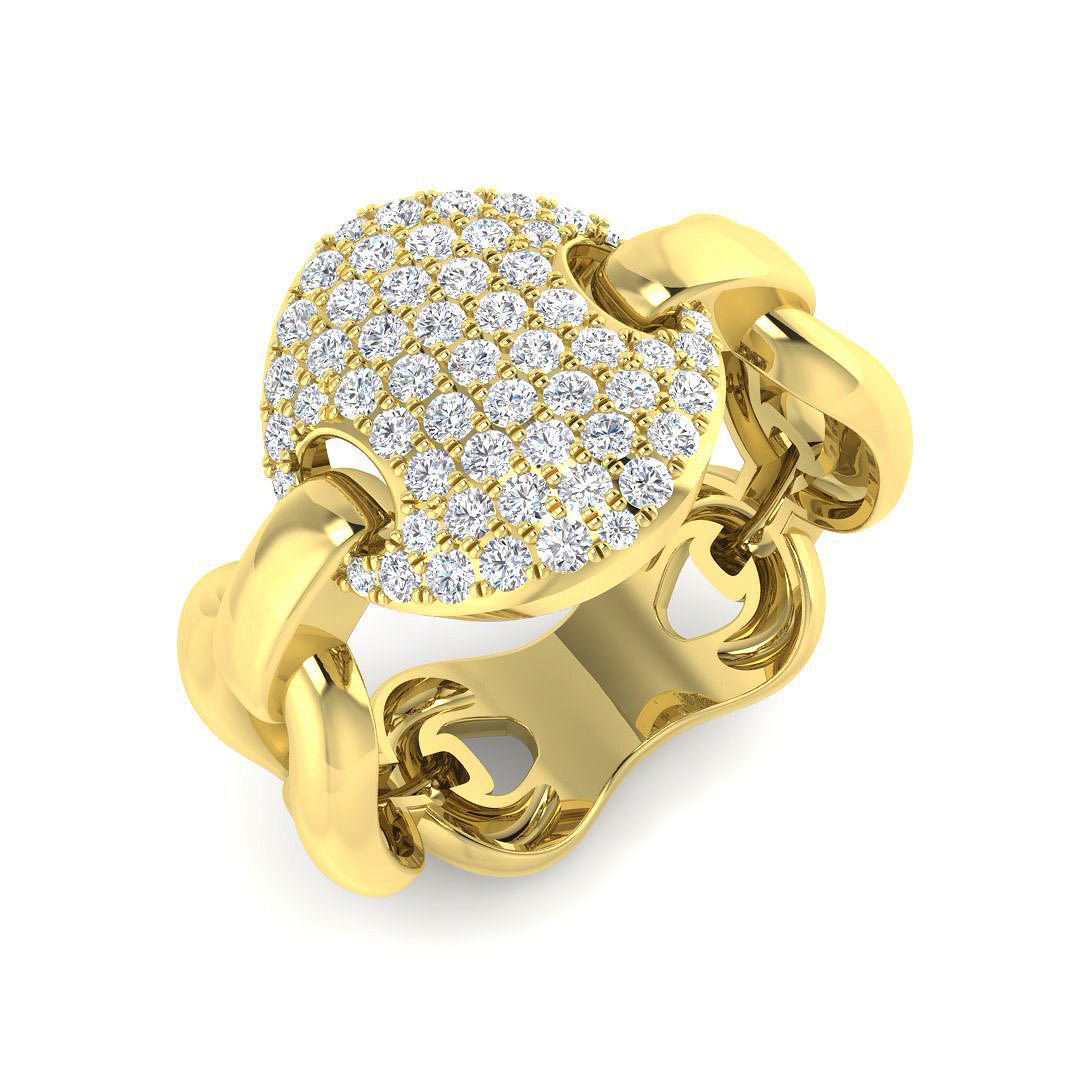 9ct Yellow Gold 0.55ct Laboratory Grown CVD Ring