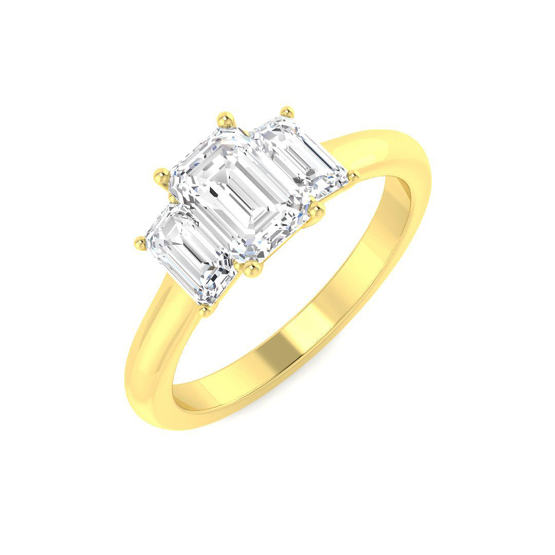 9ct Yellow Gold 1.60ct Laboratory Grown CVD Ring