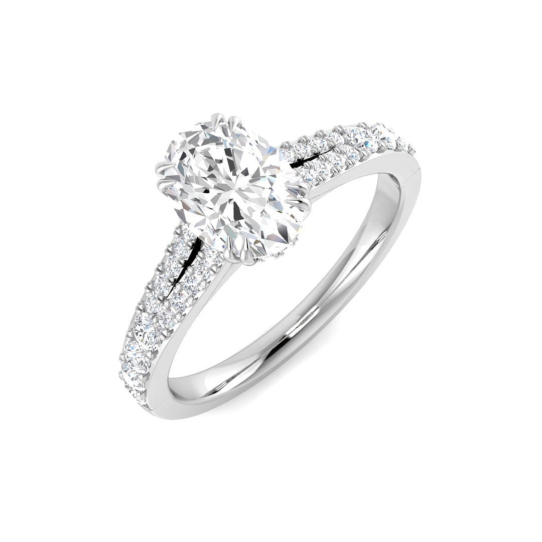 Platinum 1.34ct E VS1 Laboratory Grown CVD Ring