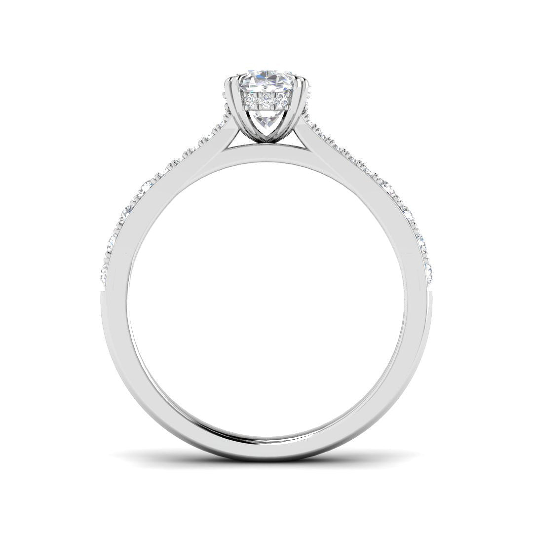 Platinum 1.34ct E VS1 Laboratory Grown CVD Ring