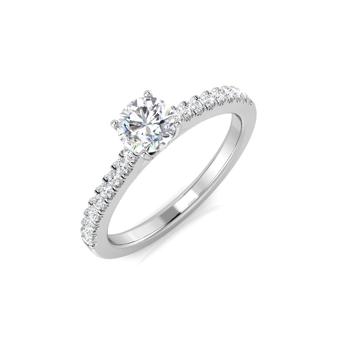 Platinum 0.72ct E VS1 Laboratory Grown CVD Ring