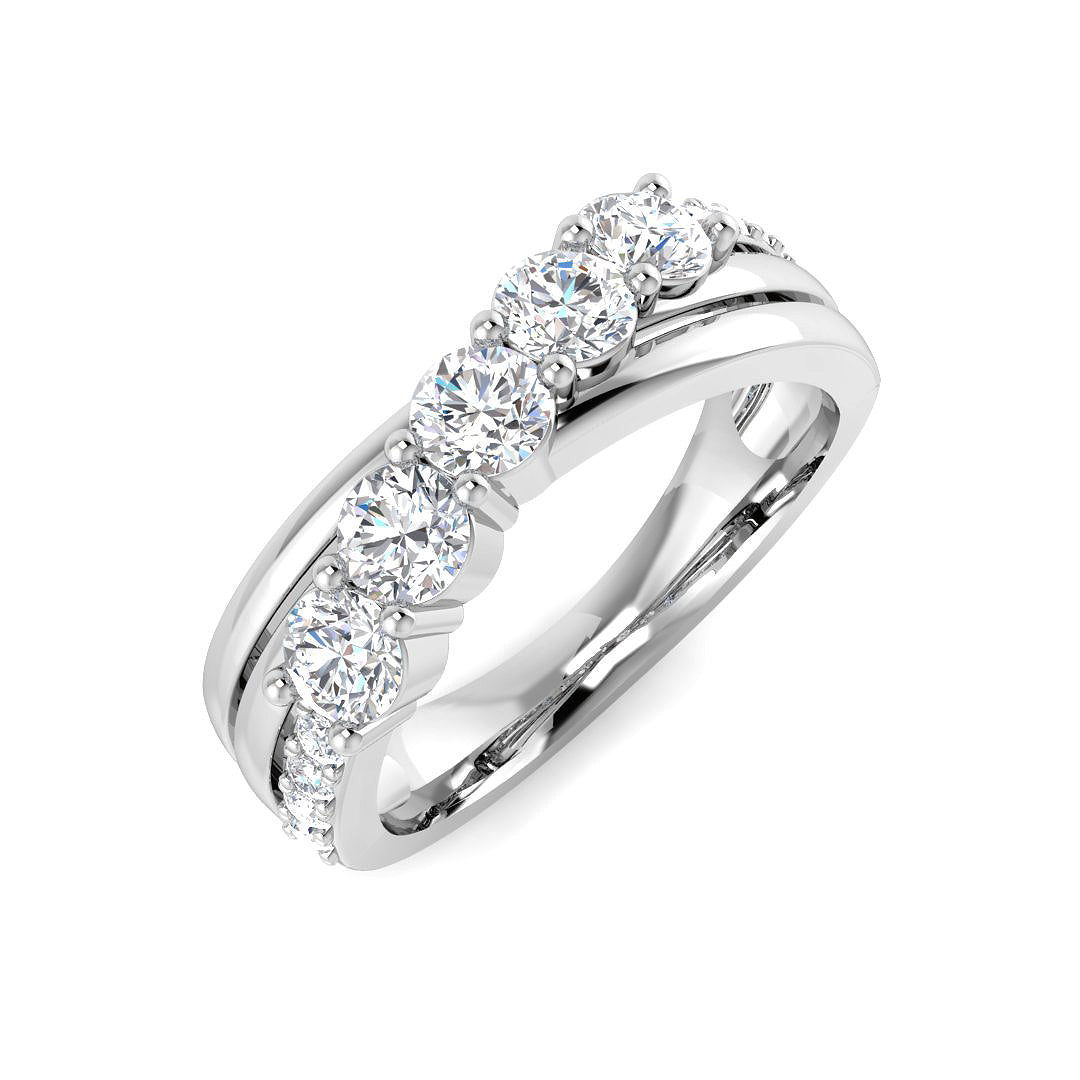 9ct White Gold 0.93ct Laboratory Grown CVD Ring
