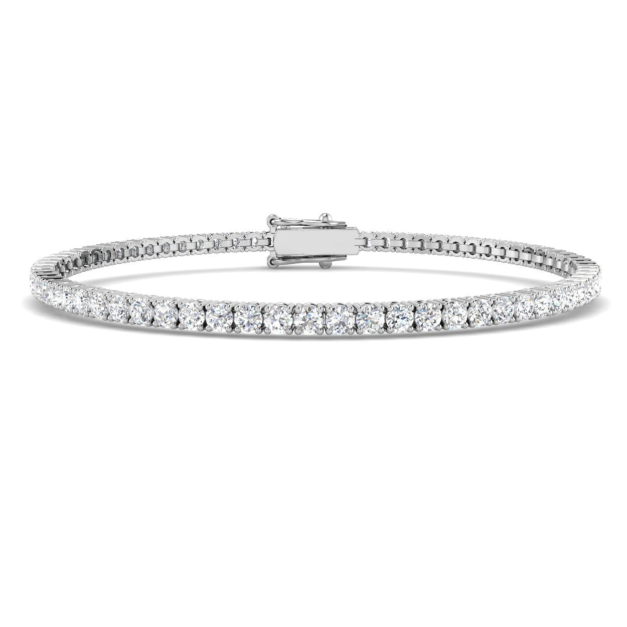 9ct White Gold 3.01ct G SI2 Diamond Bracelet