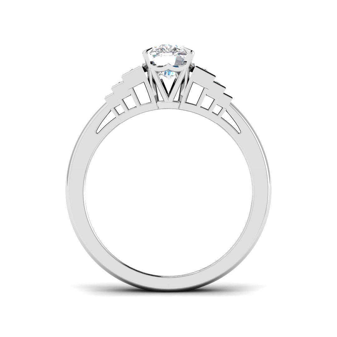 Platinum 1.13ct I VS2 Diamond Ring