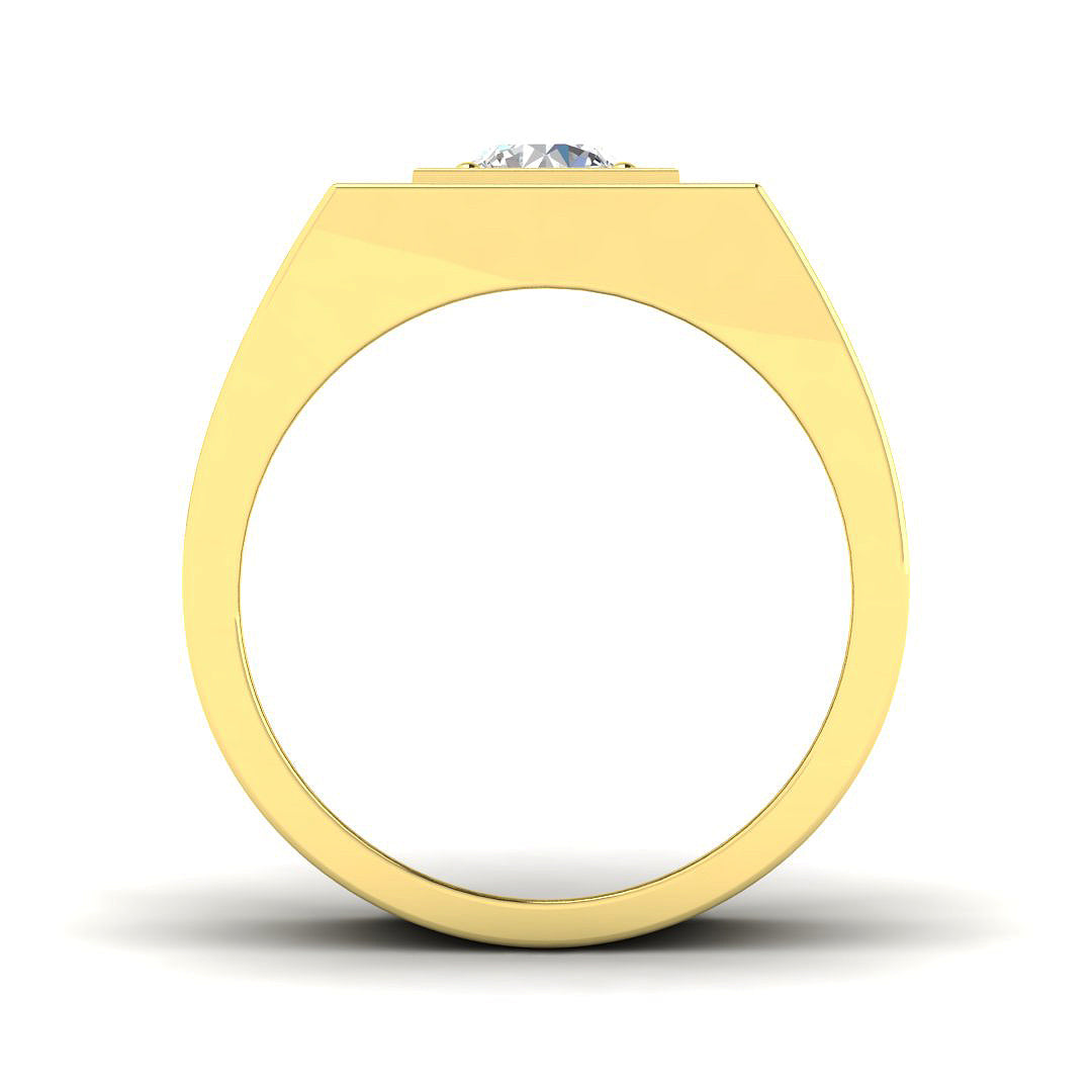 9ct Yellow Gold 1.69ct Laboratory Grown CVD Ring