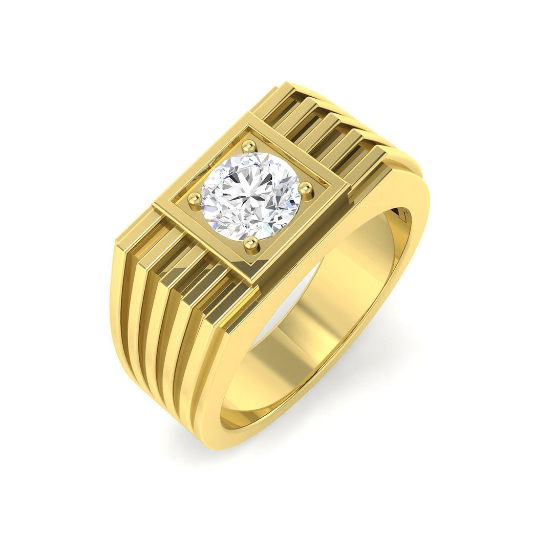 9ct Yellow Gold 1.03ct Laboratory Grown CVD Ring