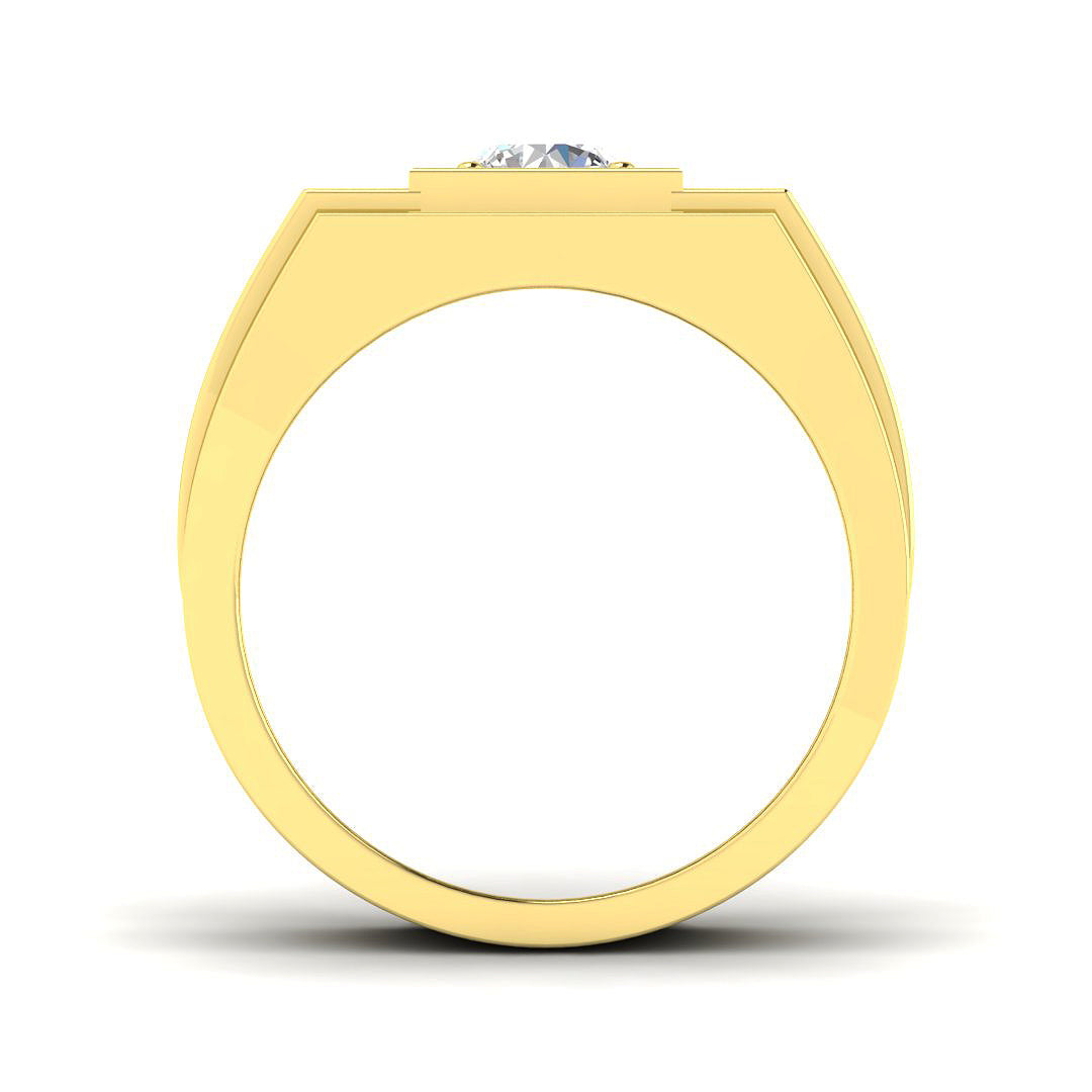 9ct Yellow Gold 1.03ct Laboratory Grown CVD Ring