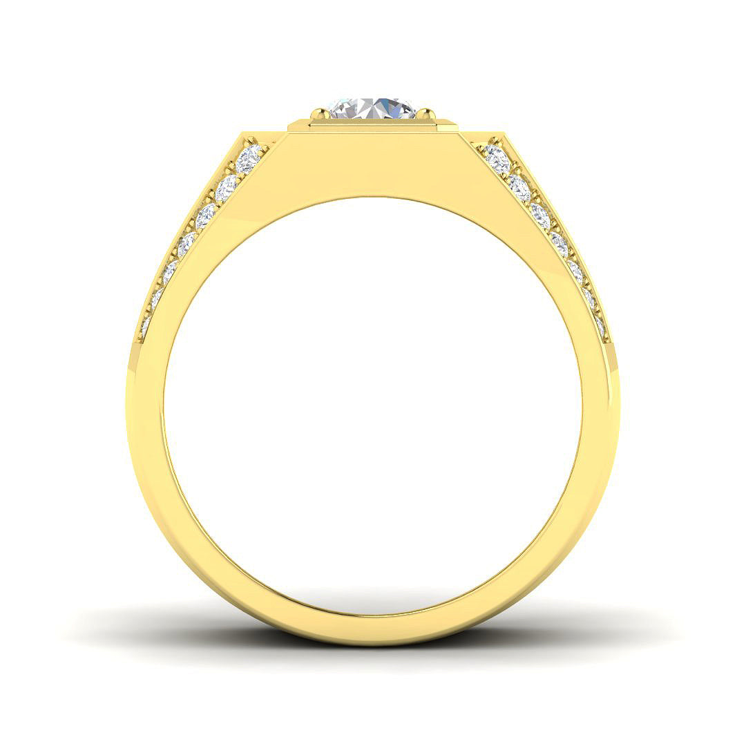9ct Yellow Gold 2.31ct Laboratory Grown CVD Ring