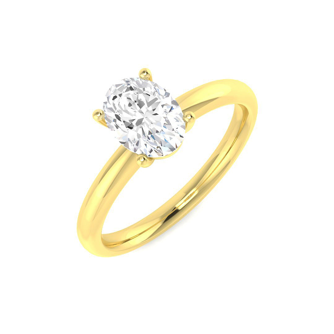 18ct Yellow Gold 1.00ct L VS2 Diamond Ring