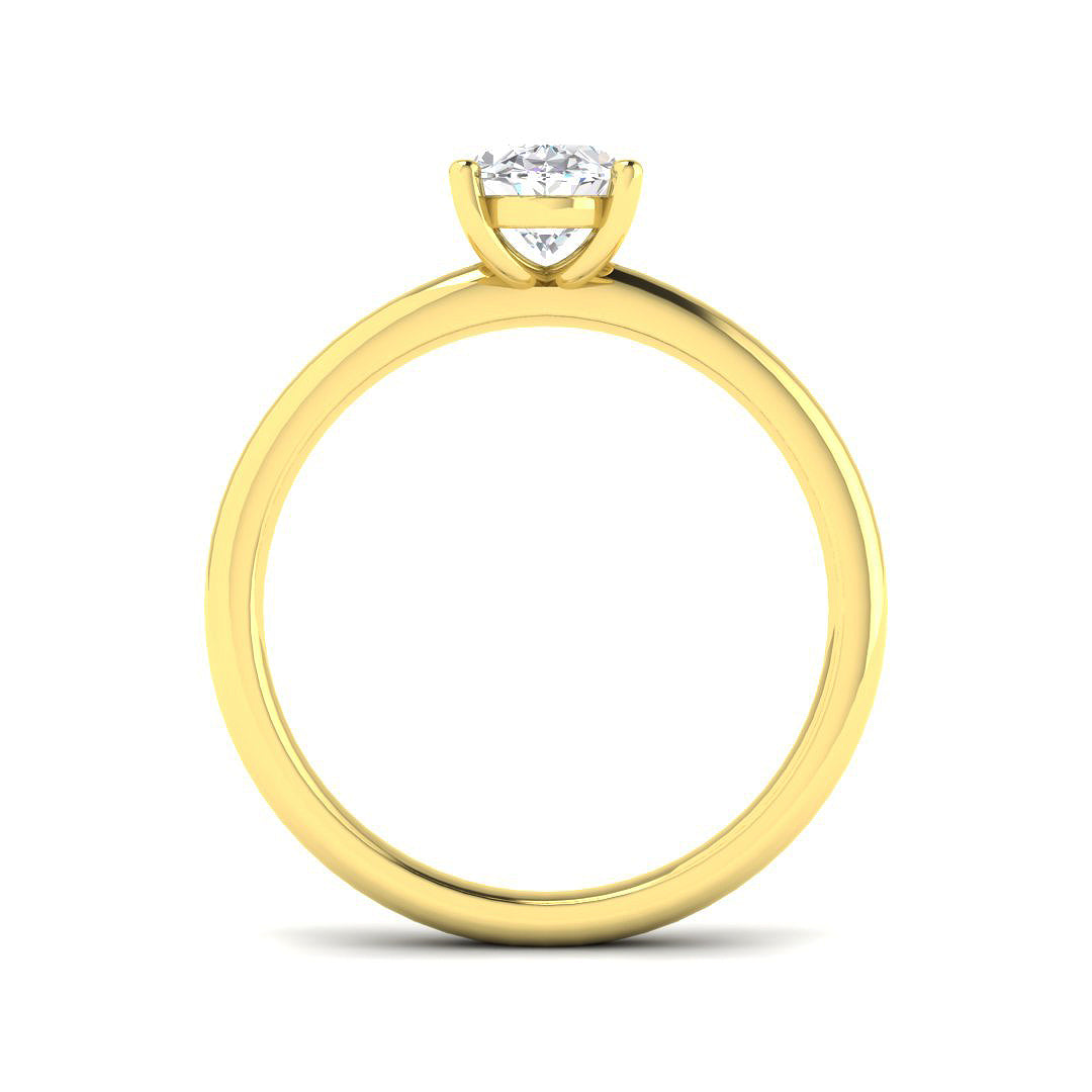 18ct Yellow Gold 1.00ct L VS2 Diamond Ring
