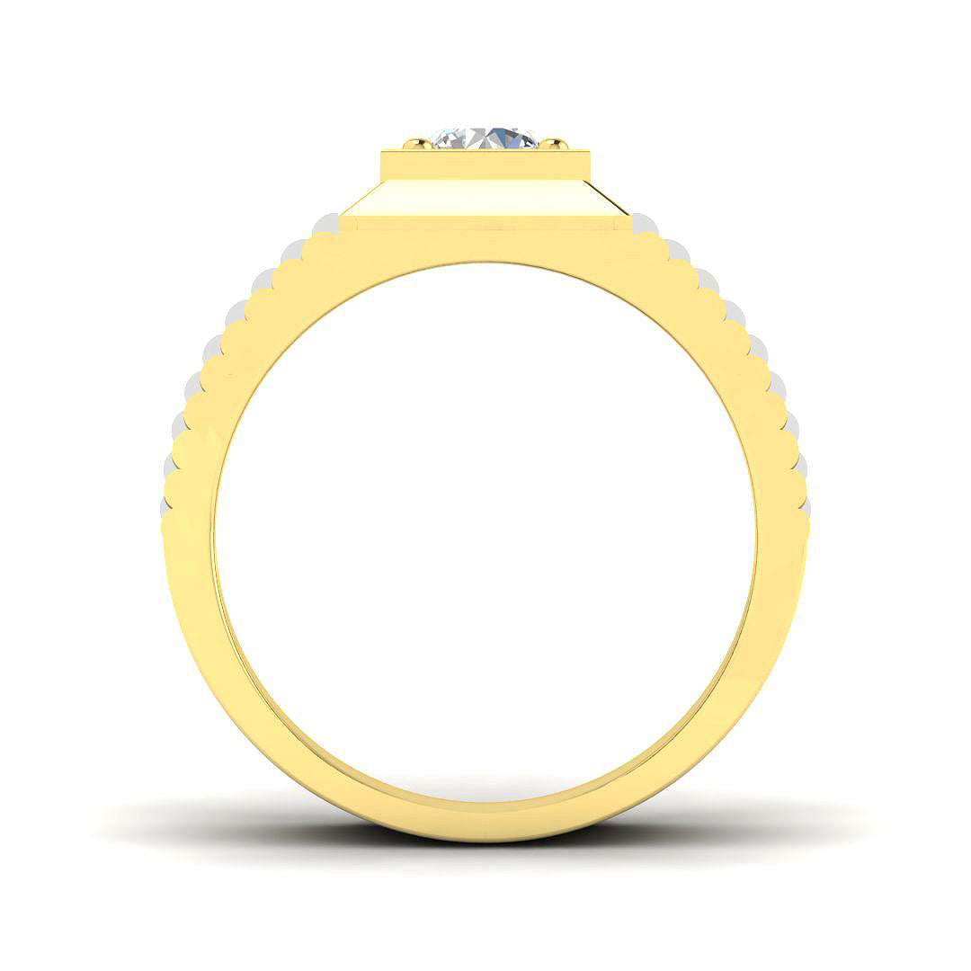 9ct Yellow Gold 1.03ct Laboratory Grown CVD Ring
