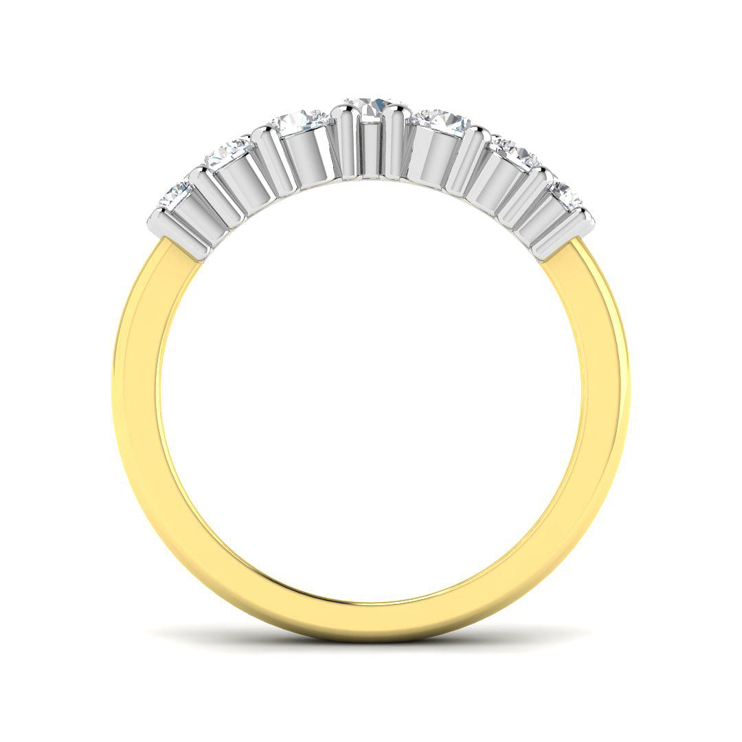 9ct Two-Tone Gold 0.78ct G SI2 Diamond Ring