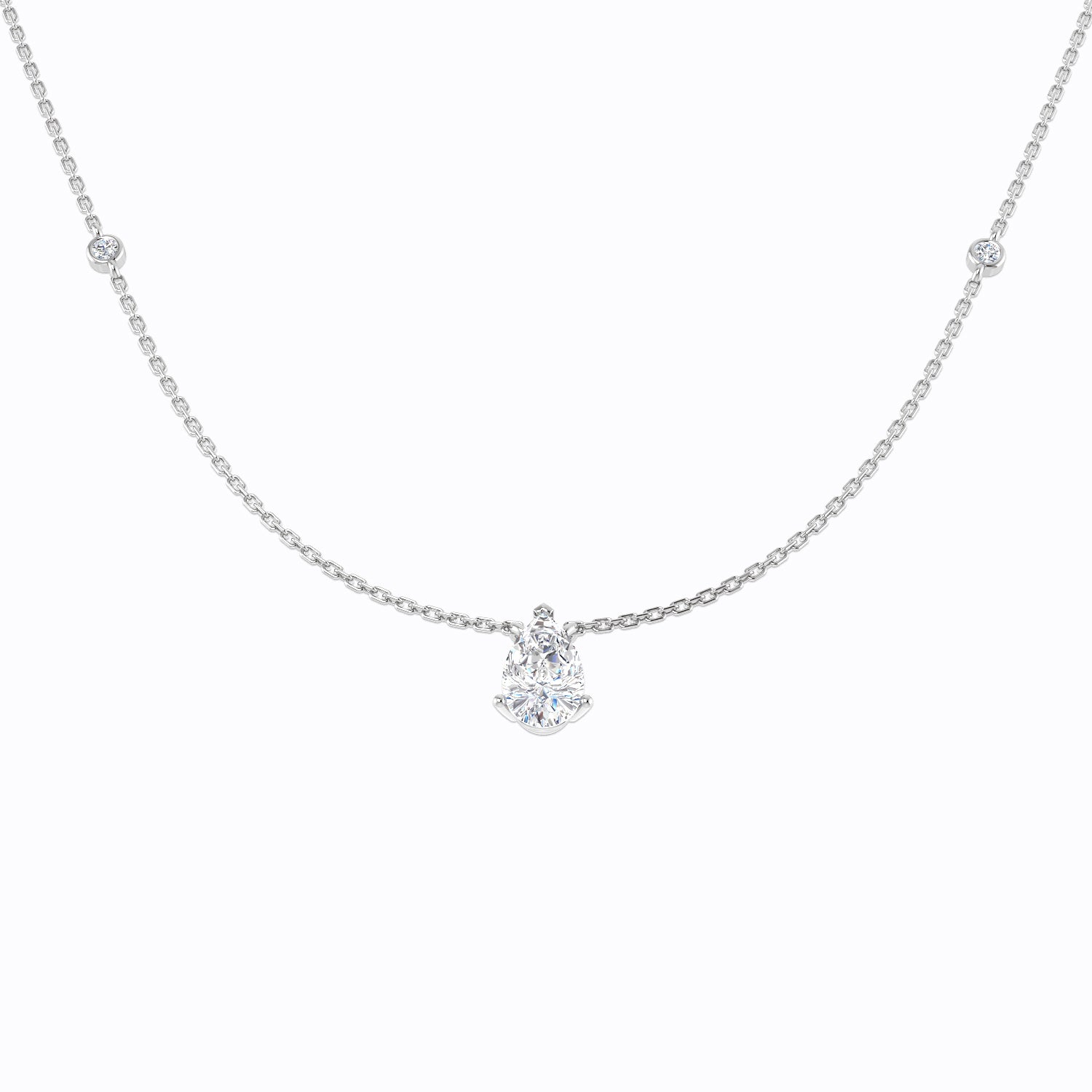 18ct Yellow Gold 1.47ct I VS2 Diamond Necklace