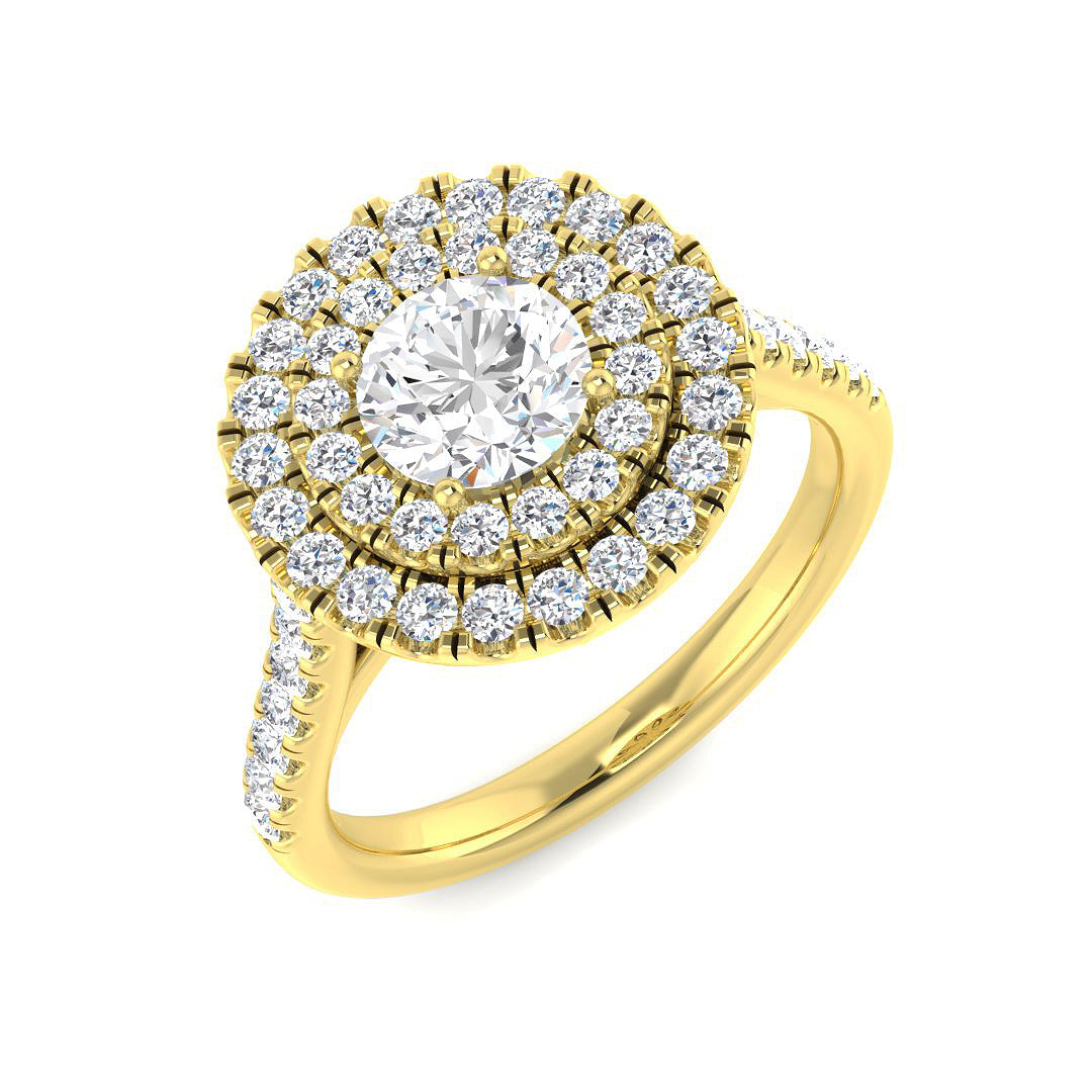 18ct Yellow Gold 1.43ct Laboratory Grown CVD Ring