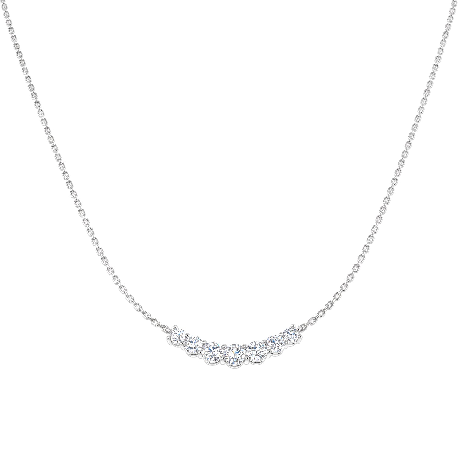 18ct White Gold 0.93ct G SI2 Diamond Necklace
