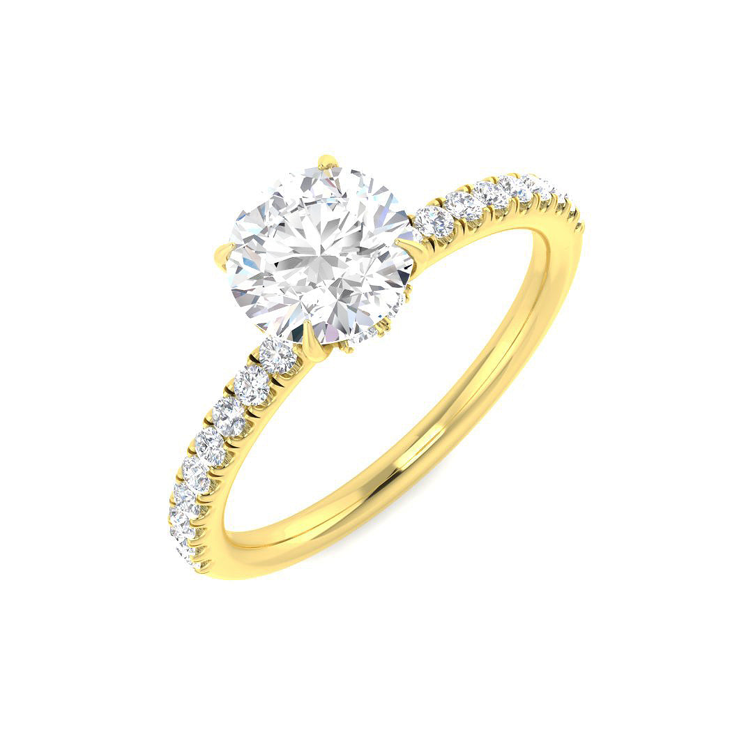 9ct Yellow Gold 1.35ct Laboratory Grown CVD Ring