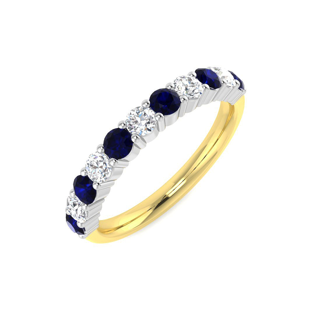 9ct Two-Tone Gold 0.90ct G SI2 Diamond Ring