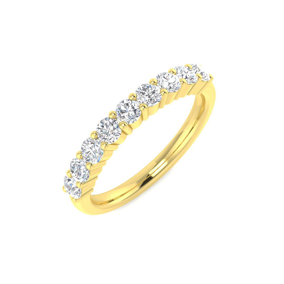 9ct Yellow Gold 0.48ct G SI2 Diamond Ring