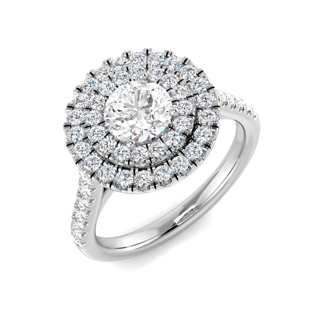 Platinum 1.43ct Laboratory Grown CVD Ring