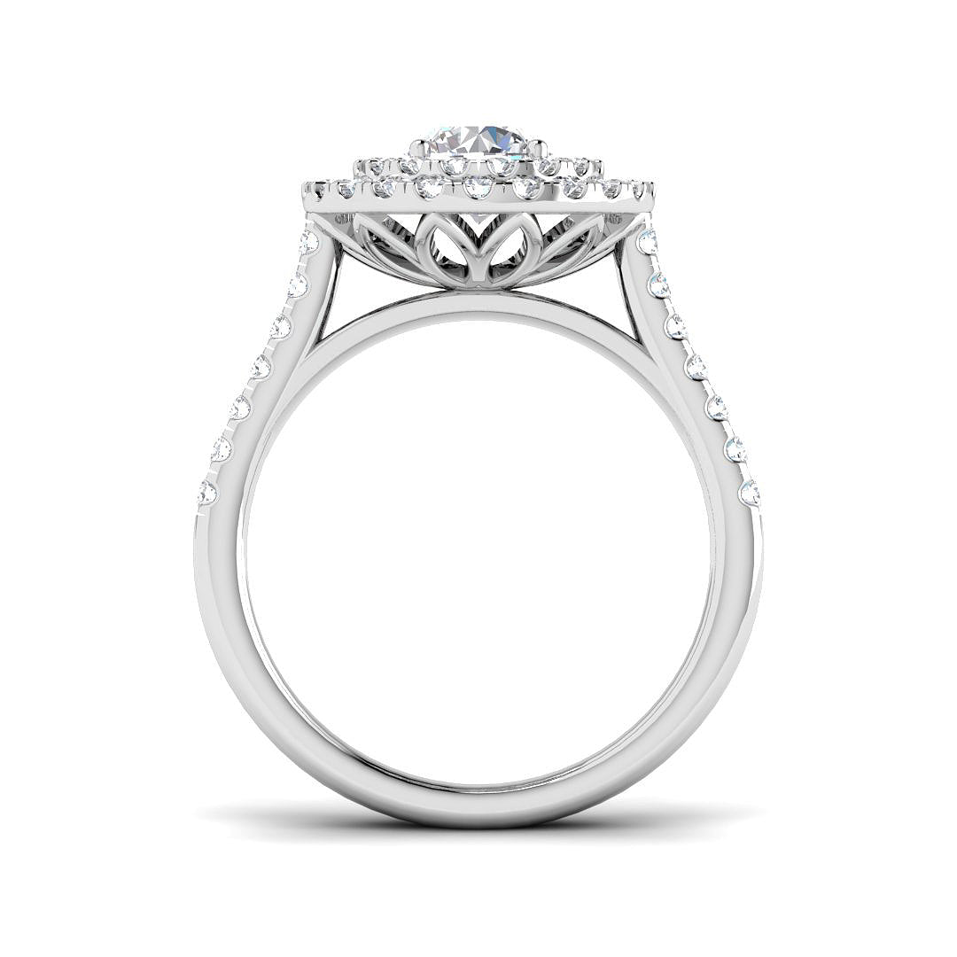 Platinum 1.43ct Laboratory Grown CVD Ring