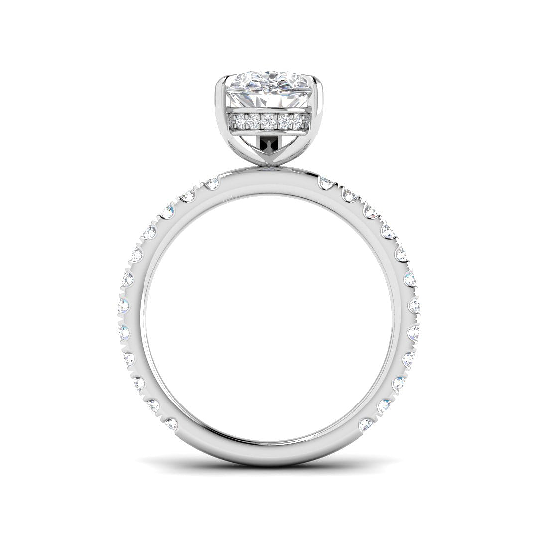 Platinum 2.47ct D VS2 Laboratory Grown CVD Ring