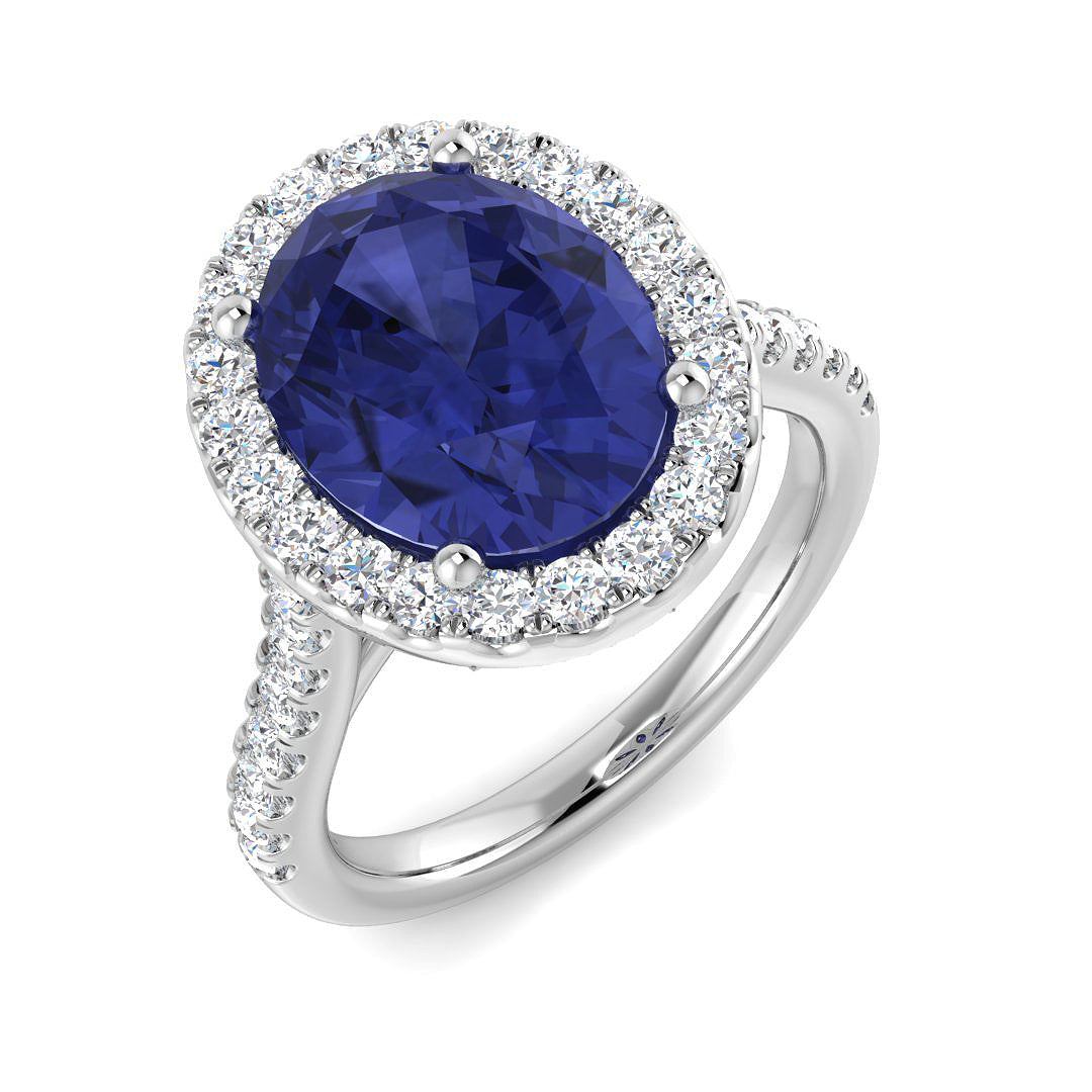 9ct White Gold 4.73ct Tanzanite Ring