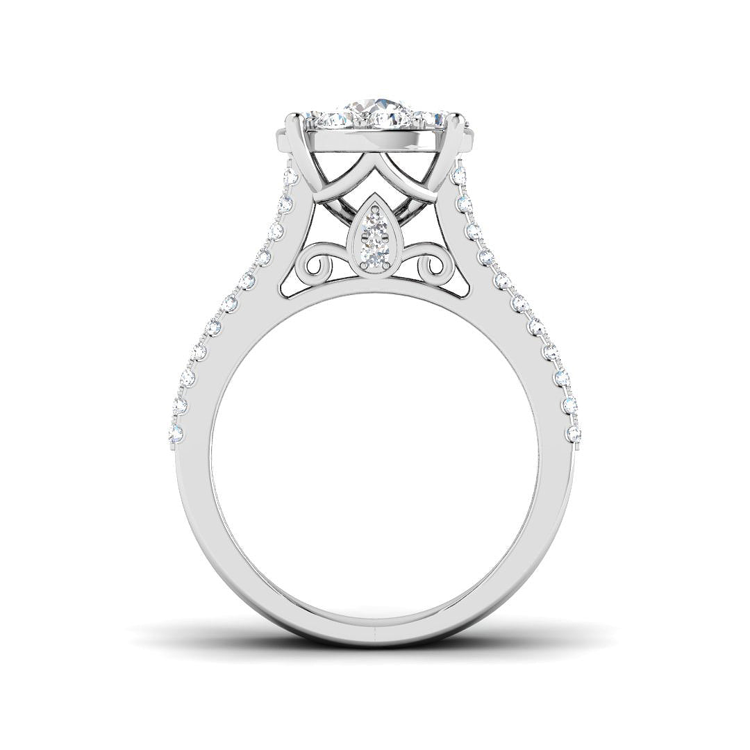 9ct White Gold 1.92ct G SI2 Diamond Ring