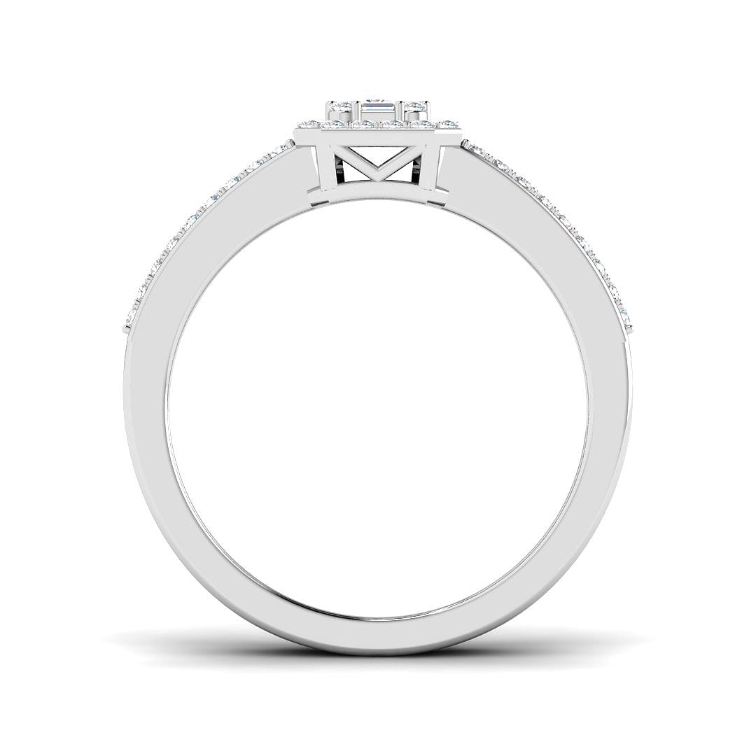 9ct White Gold 0.56ct G SI2 Diamond Ring
