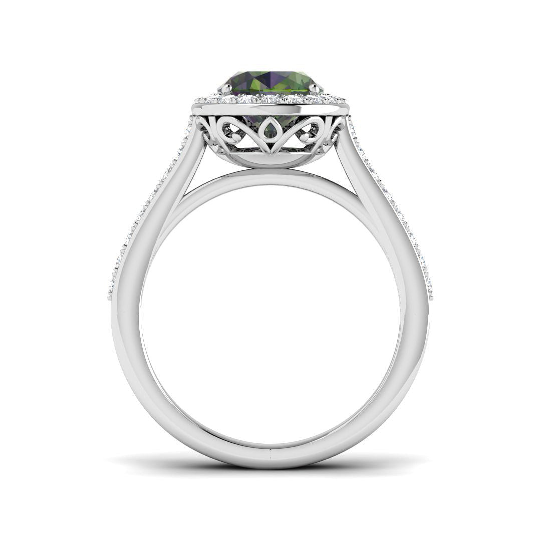 9ct White Gold 2.87ct Multi Sapphire Ring