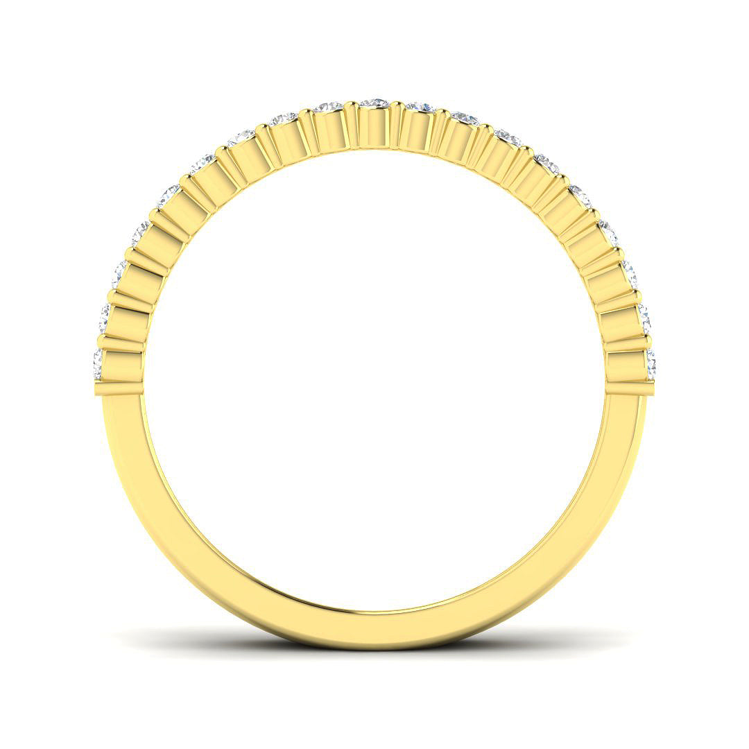 9ct Yellow Gold 0.64ct Laboratory Grown CVD Ring