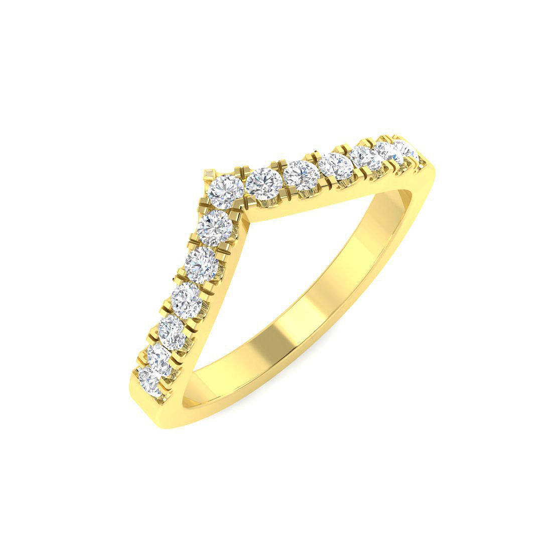 9ct Yellow Gold 0.29ct Laboratory Grown CVD Ring
