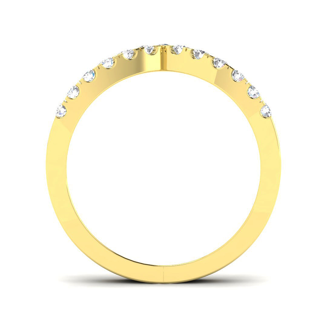 9ct Yellow Gold 0.29ct Laboratory Grown CVD Ring