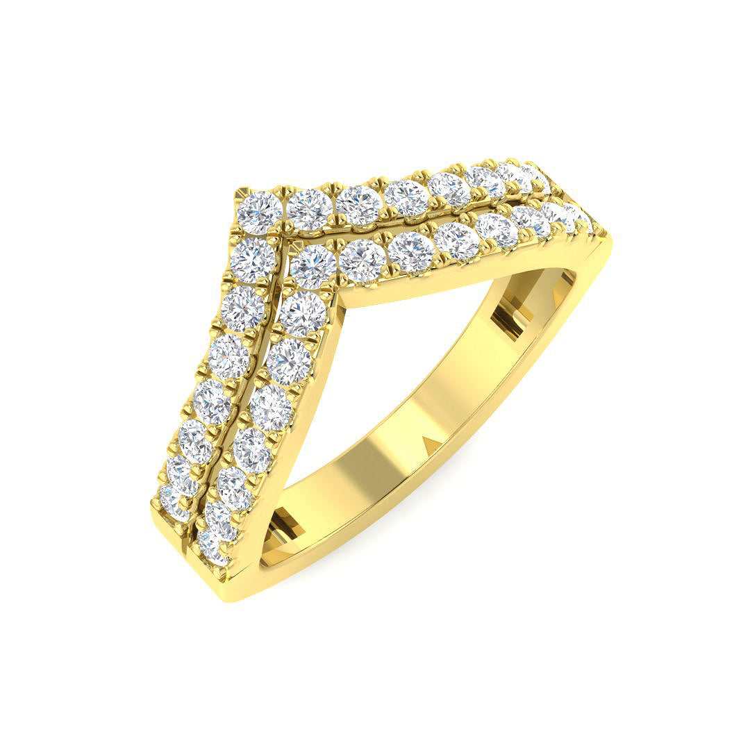 9ct Yellow Gold 0.60ct Laboratory Grown CVD Ring