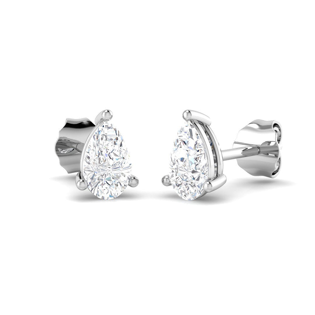 9ct White Gold 0.64ct Laboratory Grown CVD Earrings